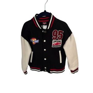 Disney Pixar Cars boy bomber jacket featuring Lightning McQueen.  Size 4T